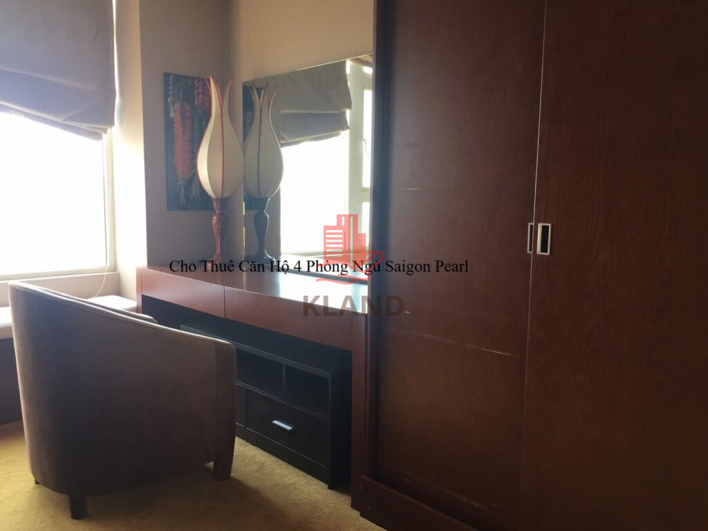 Cho Thuê Căn Hộ 4 Phòng Ngủ Saigon Pearl 206m² – Giá 56 Triệu/Tháng Bao Phí Quản Lý