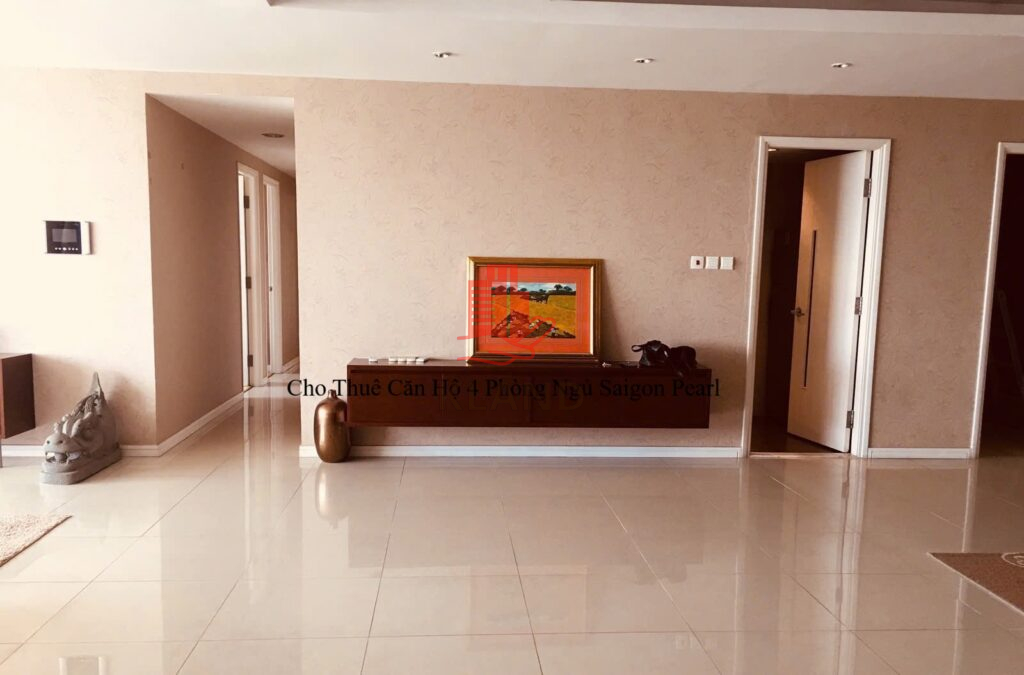 Cho Thuê Căn Hộ 4 Phòng Ngủ Saigon Pearl 206m² – Giá 56 Triệu/Tháng Bao Phí Quản Lý